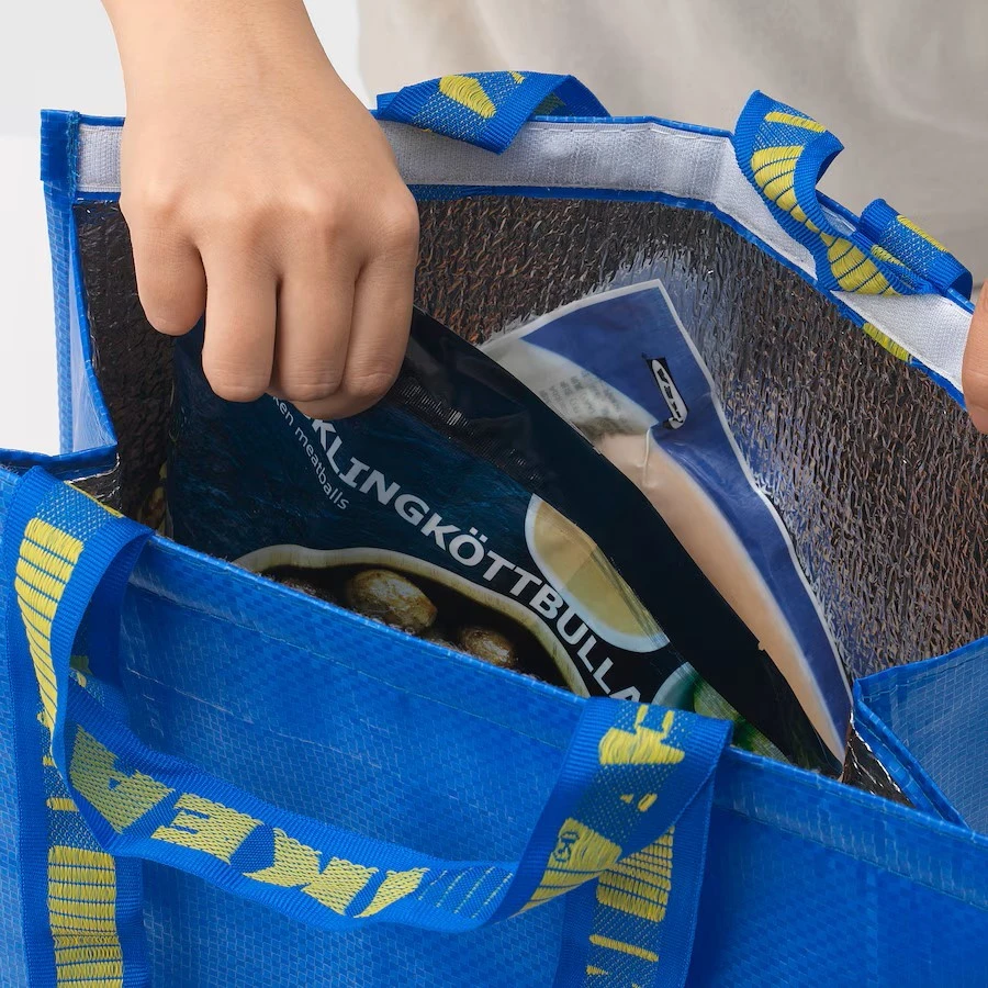 IKEA cooler bag inside IKEA cooler bag inside