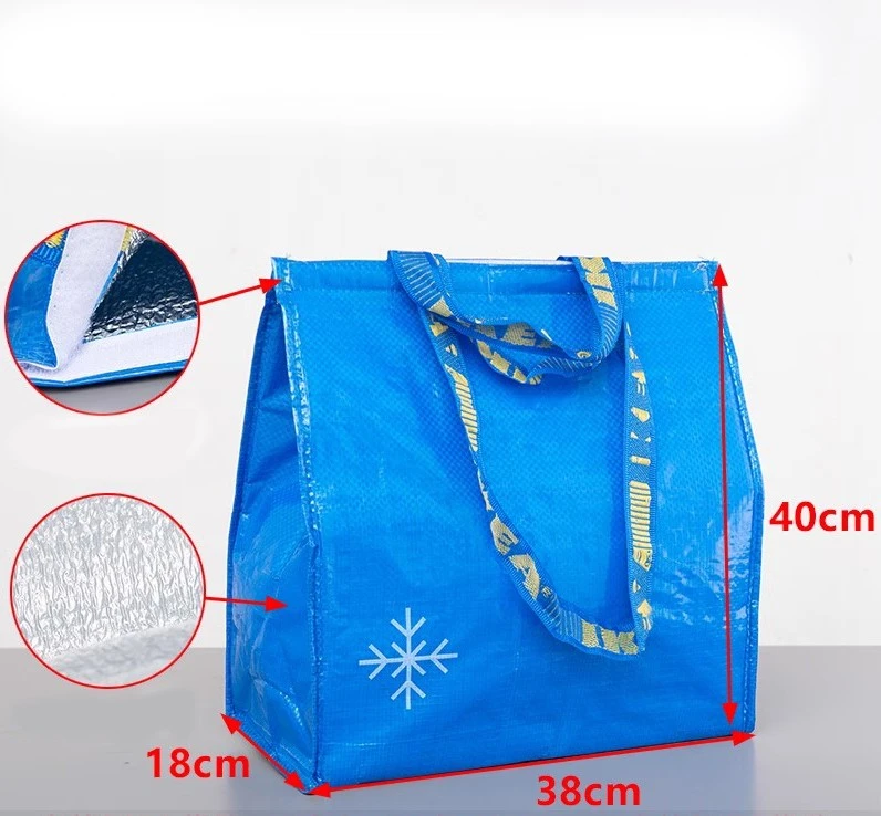 IKEA Cooler Bag FRAKTA Reusable Insulated Shopping Grocery Bag Customized Lunch Tote